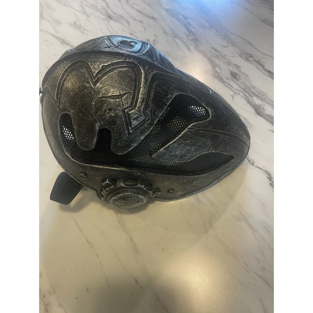 Paintball Protection Mask Silver And Black Knights Templar Full Face